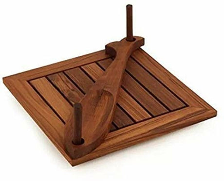 Rosewood Tissue/Napkin Paper Holder for Dining Table/Kitchen with Fish