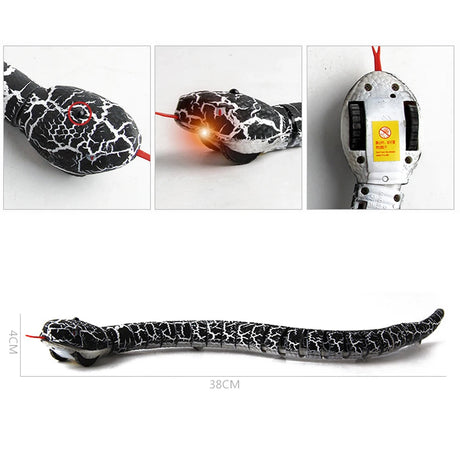 Novelty Rc Snake Naja Cobra Viper Remote Control robot Animal Toy with USB Cable Funny Terrifying Christmas kids Gift