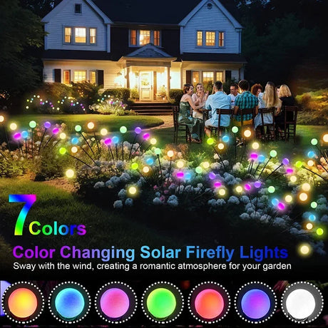 1/4/8/12 Pack Outdoor LED Solarleuchten Wasserdicht Glühwürmchen Lichter Rasen Garten Lampe für Pfad Landschaft Dekorative Lichter