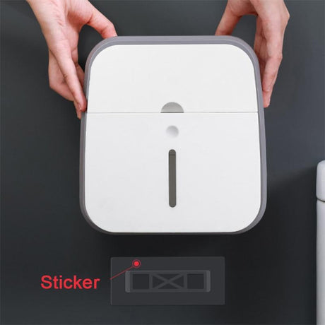 Waterproof Toilet Tissue Box Wall Mount Double Layer Roll Paper Holder